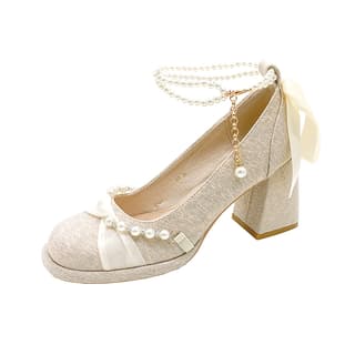 Crelinkxlat Chunky Heel Apricot