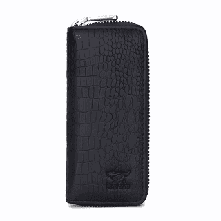 SEPTWOLVES Sheepskin Key Pouch Black