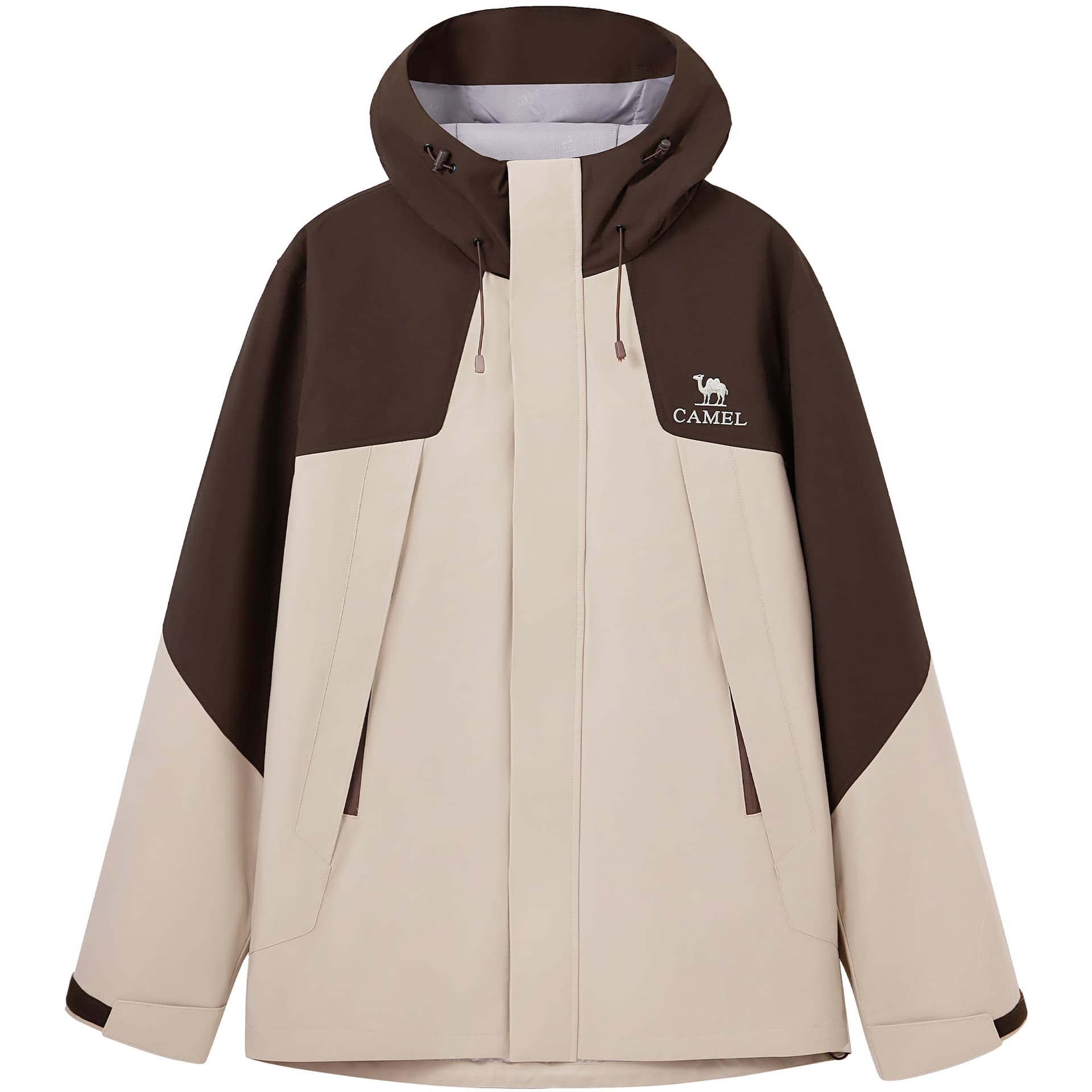 CAMEL Urban Techwear Multicolor Windproof Water Repellent Coat Jacket