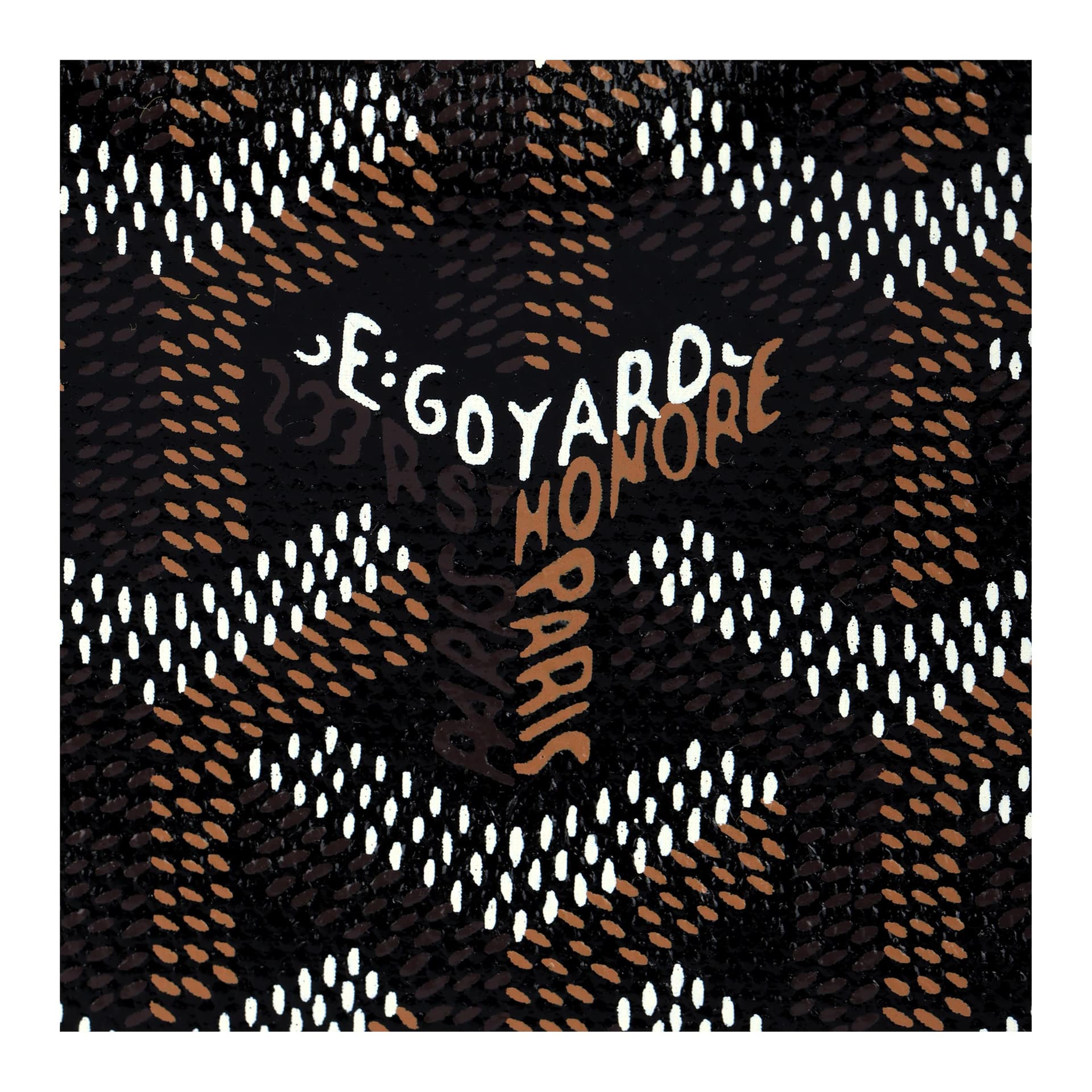 GOYARD Canvas With Calfskin Key Pouch Black