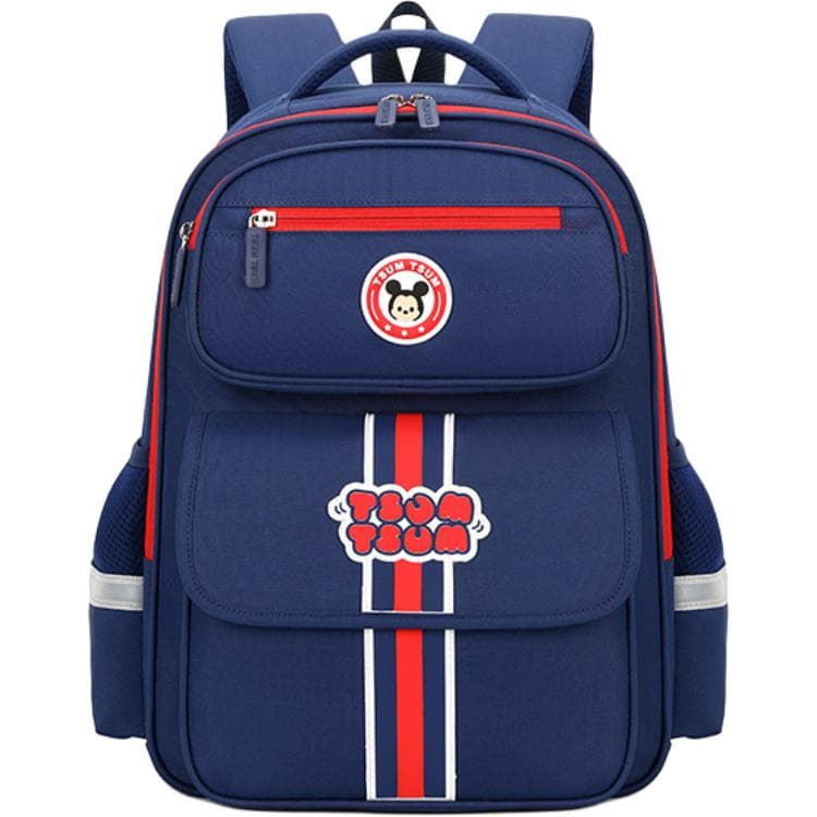 Disney Polyester Backpack Student Backpack Multicolor Navy Blue
