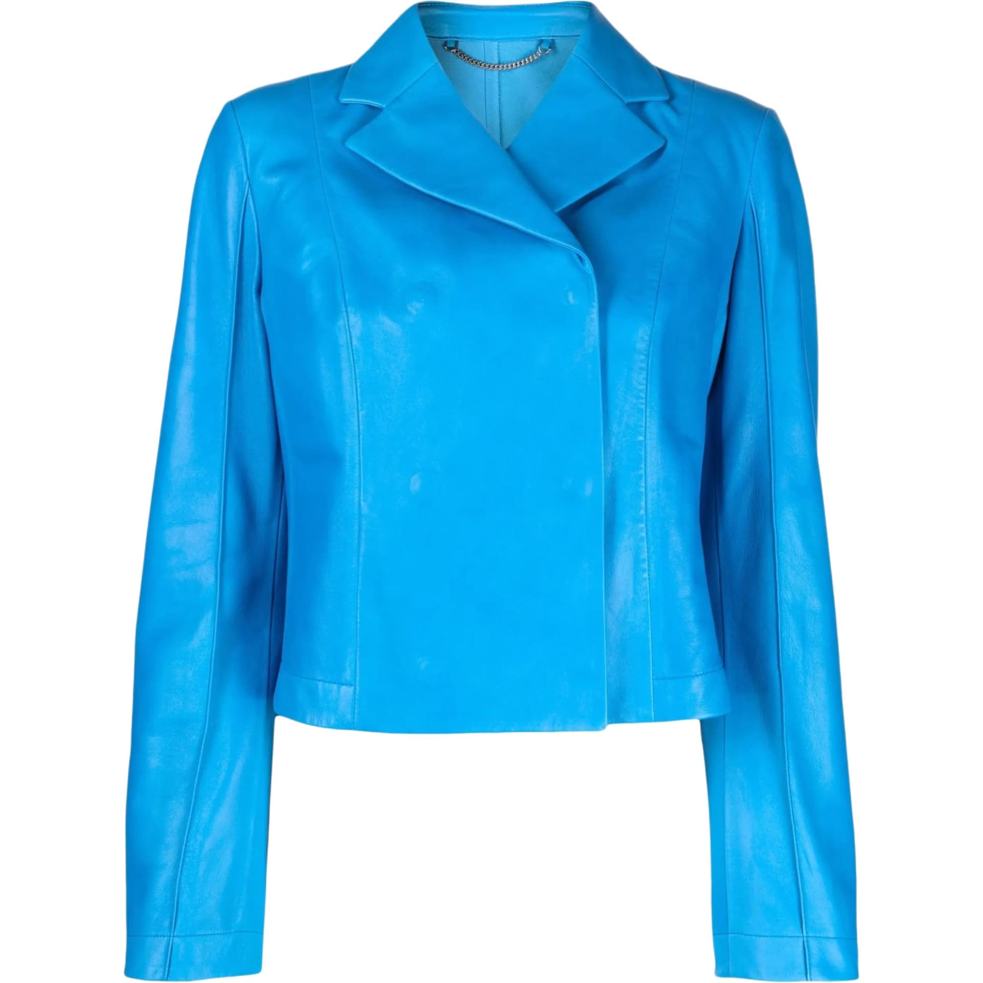 Ferragamo notchedlapel longsleeve jacket Blue