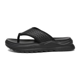 SENJIALUO EVA Stitching Odor Resistant, Flip Flops Black