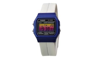 CASIO Custom Collection Quartz Movement Silicone Strap Watch Black Dial