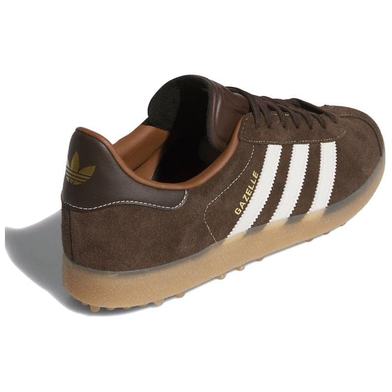 Gazelle Adidas Originals Spikeless Golf 'Dark Brown'