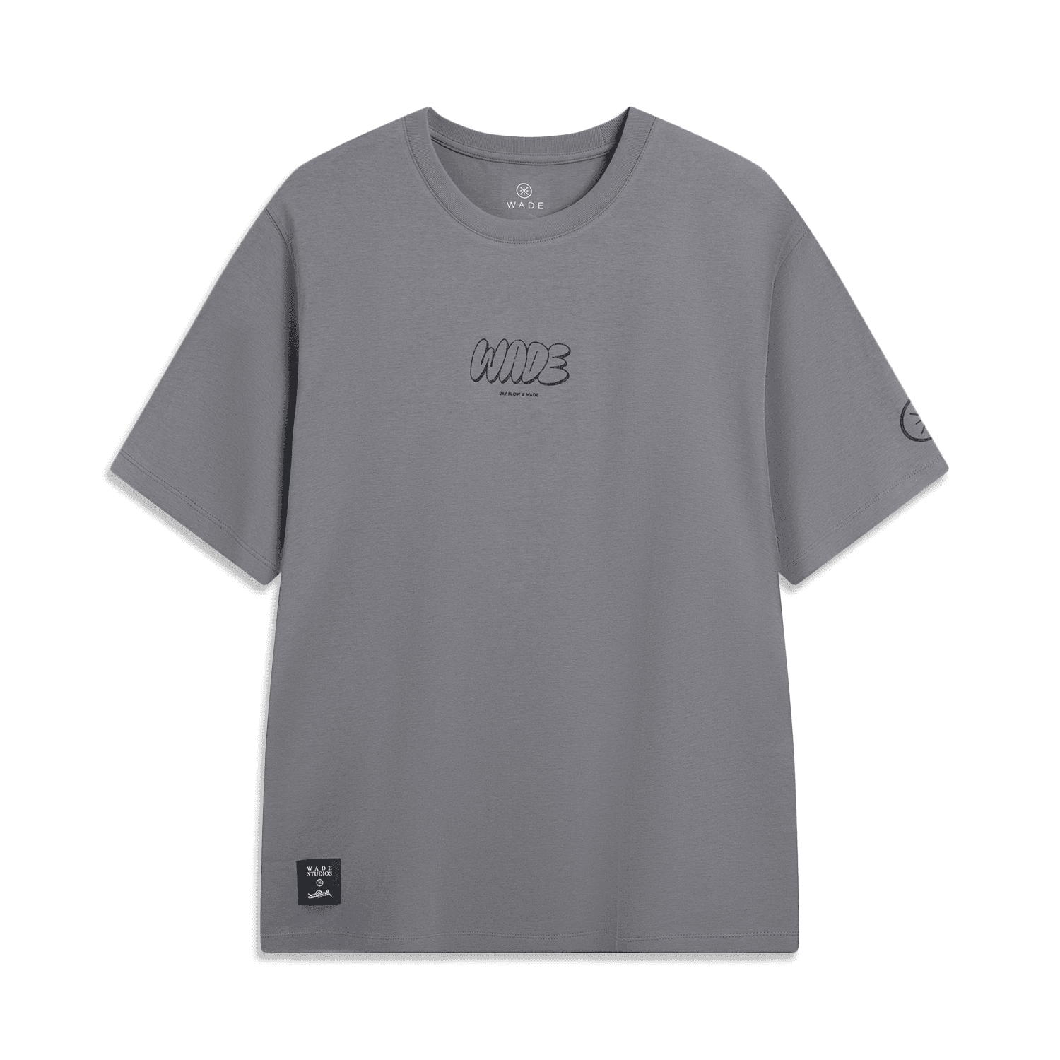 Li Ning x Jay Flow T Shirt Elegant Gray
