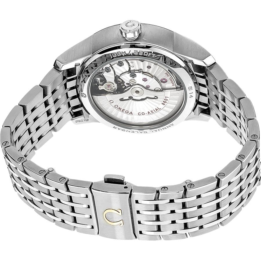 OMEGA 41 Automatic Mechanical Movement 100m Waterproof Watch 41mm Black Dial Stainless Steel Case