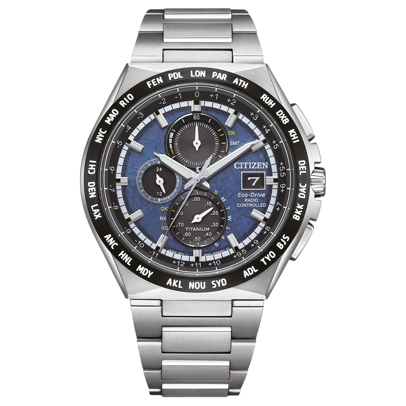 CITIZEN Eco Drive ['100', 301050]m Waterproof Light Powered Quartz Movement Super Titanium Strap
