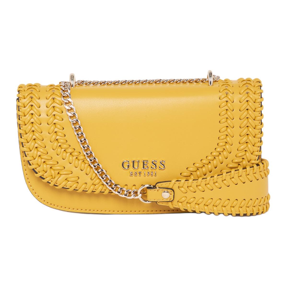 GUESS Artificial Shoulder Bag, Crossbody Bag Yellow Yellow