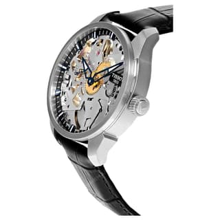 TISSOT Tencel Collection Manual Mechanical Movement 50m Waterproof Watch 43mm White Dial