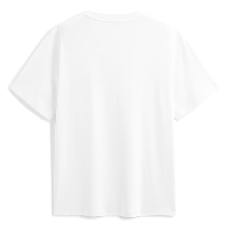 PEACEBIRD MEN White Short Sleeved T Shirt T Shirt