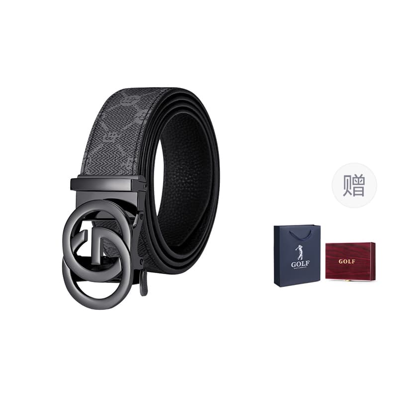 GOLF Synthetic Automatic Buckle Genuine Belt Multicolor 3.5cm