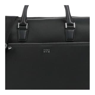HUGO BOSS Recycled PU Polyurethane Briefcase Black