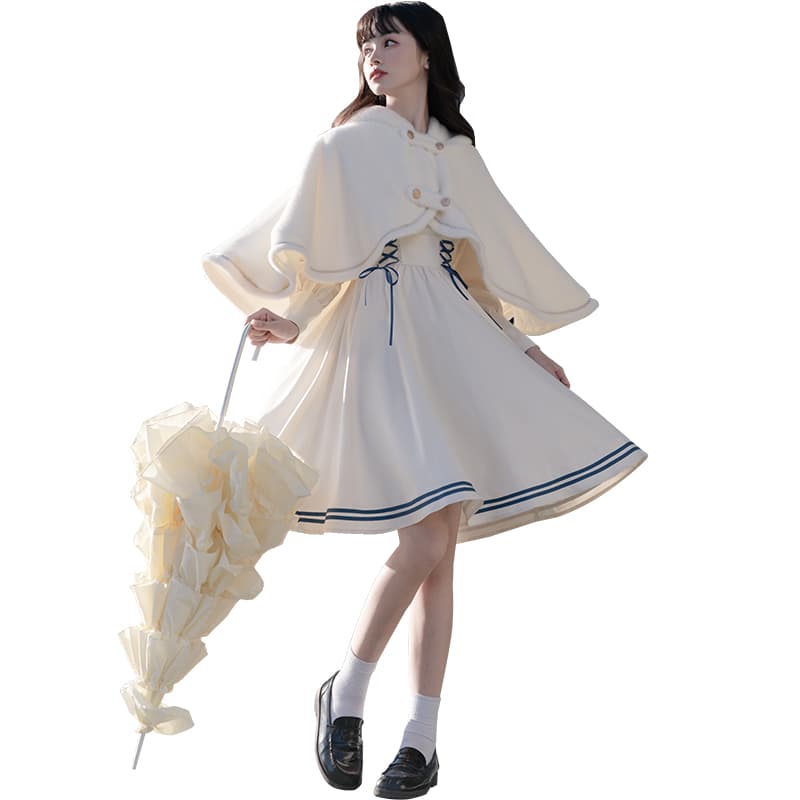Cloak+Beige Dress