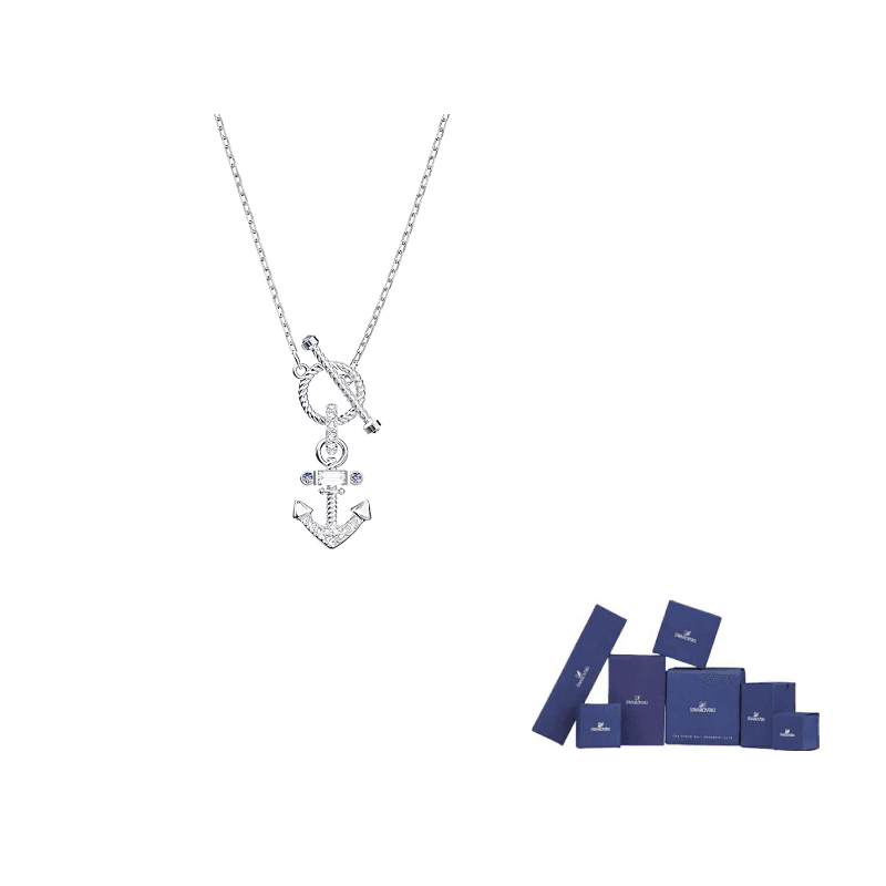 Swarovski Gold Plated Necklaces Silver Silver
