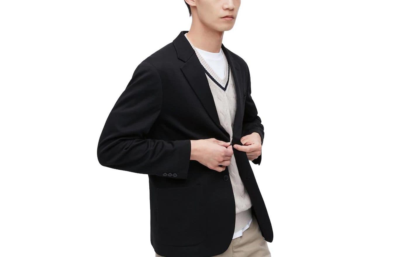 UNIQLO Business Suit Black Black