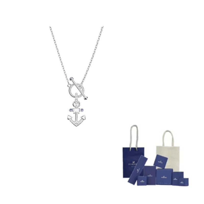 Swarovski Gold Plated Necklaces Silver Silver