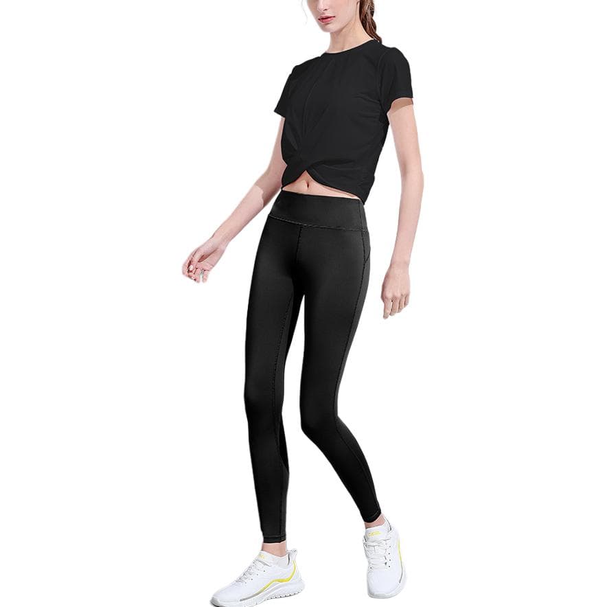 CAMEL Fitness Sets Moderate Set (Black Top+Black Pants)