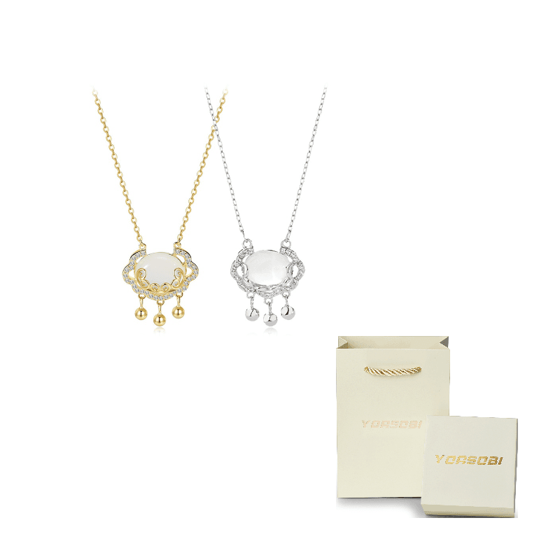 Gold+Silver Necklace 1 Pair (S925 Silver)
