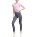 Set (purple top + cobalt blue long pants)