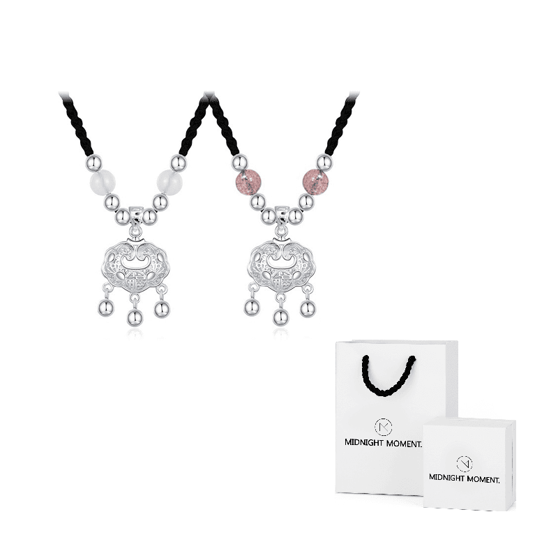 MIDNIGHT MOMENT Woven Rope Necklaces 1 Pair