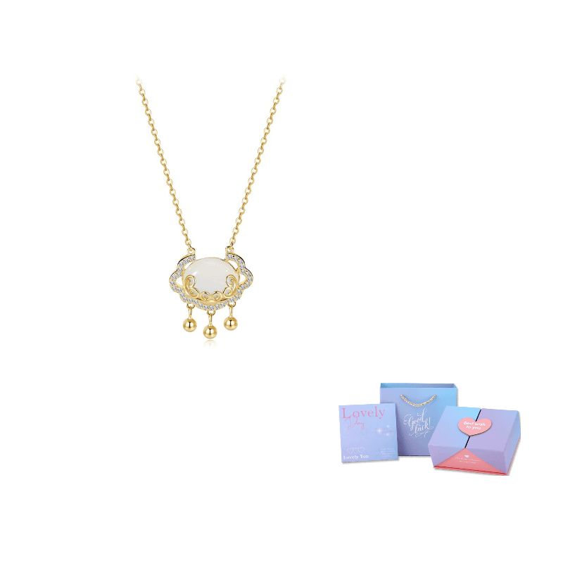 Gold Longevity Lock Necklace (S925 Silver)