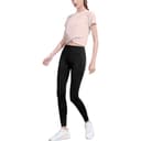 Set (Sunshine Pink Top + Black Long Pants)