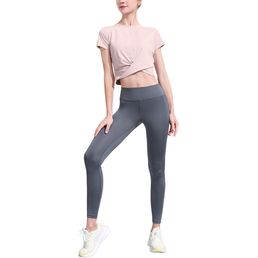 CAMEL Fitness Sets Moderate Set (Sunshine Pink + Cobalt Blue Long Pants)