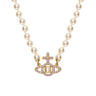 Vivienne Westwood Orb Pendant Embellished Necklace