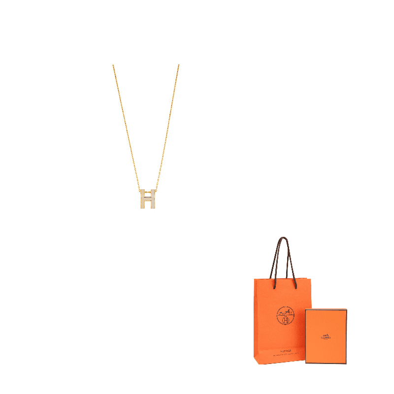 HERMES POP H Necklaces Gold Chain
