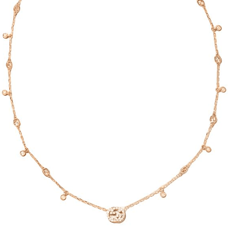 GUCCI Interlocking Diamond Necklaces Gold Gold