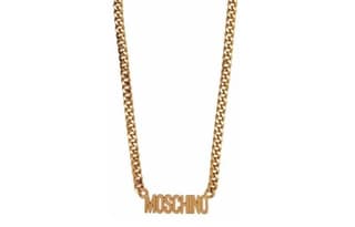 Moschino logolettering chain necklace