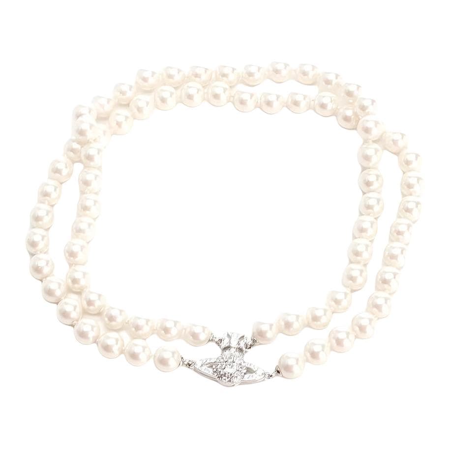 Vivienne Westwood Brass Necklaces White