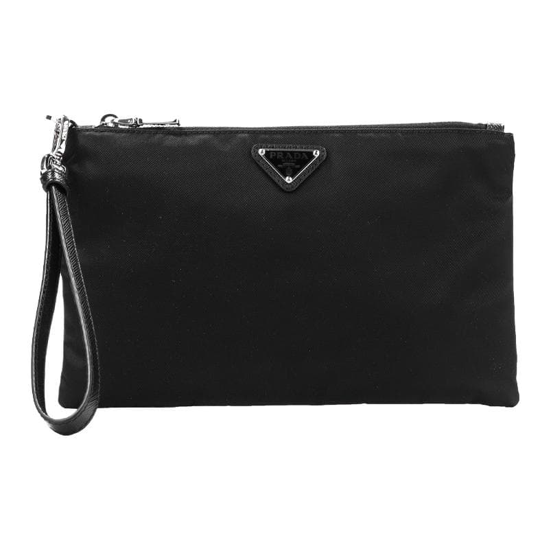 PRADA Logo Plaque Pouch Basic Set (Bag)