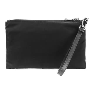 PRADA Logo Plaque Pouch