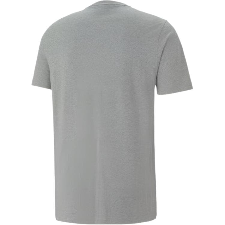 PUMA TShirts Gray Crew Neck Moderate Straight Fit