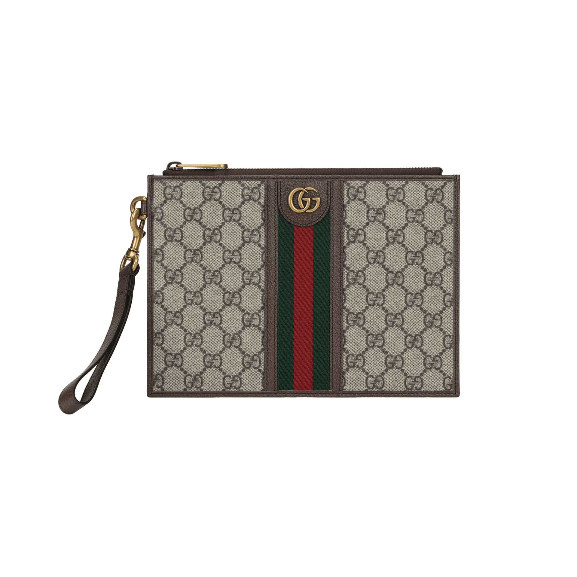 GUCCI Ophidia Canvas With Evening Bag Storage Bag Clutch Ebony/Brown Basic Set (Bag+Dust Bag)