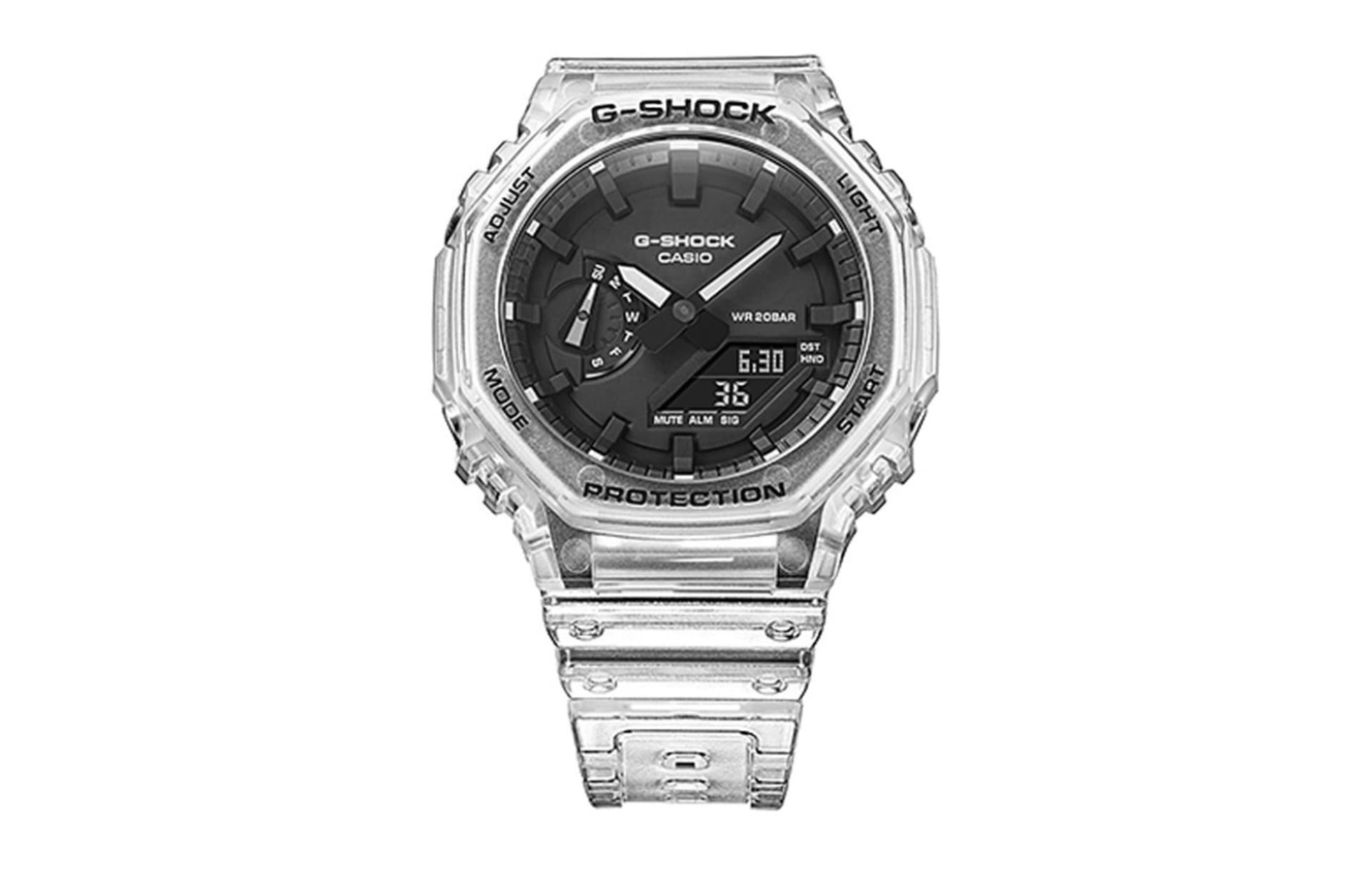 CASIO Custom Collection GA2100 Quartz Movement Stainless Steel Strap Watch