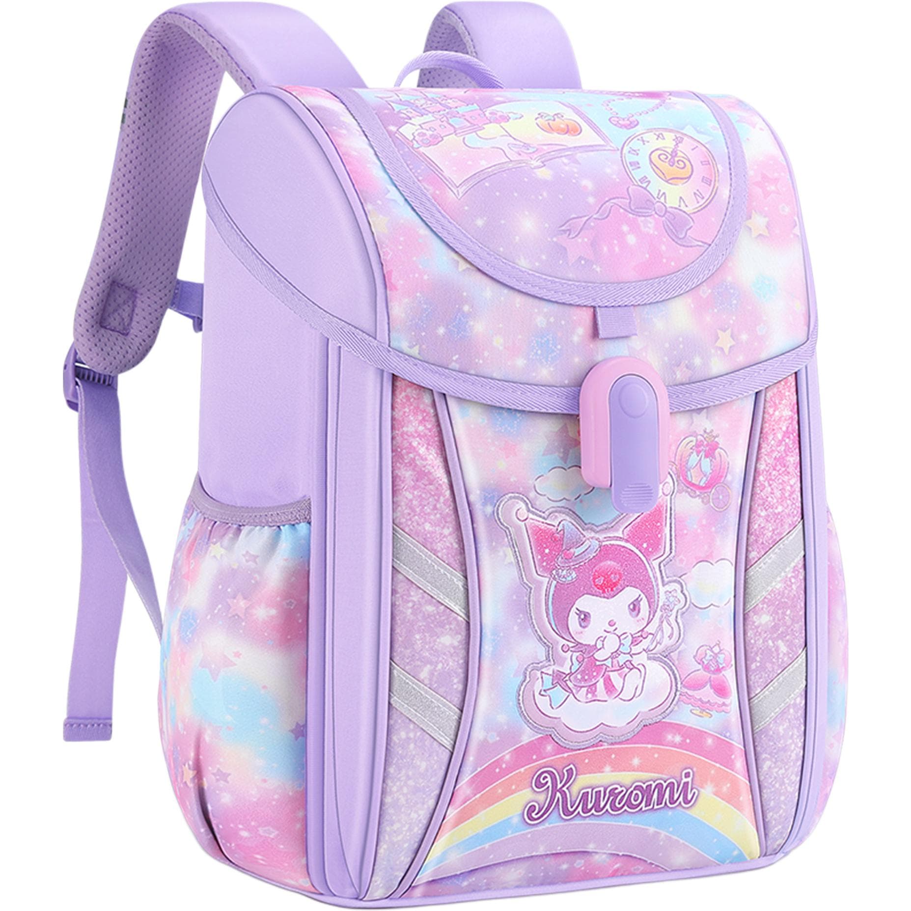 Sanrio Kuromi Polyester Student Bag Purple Kuromi Purple