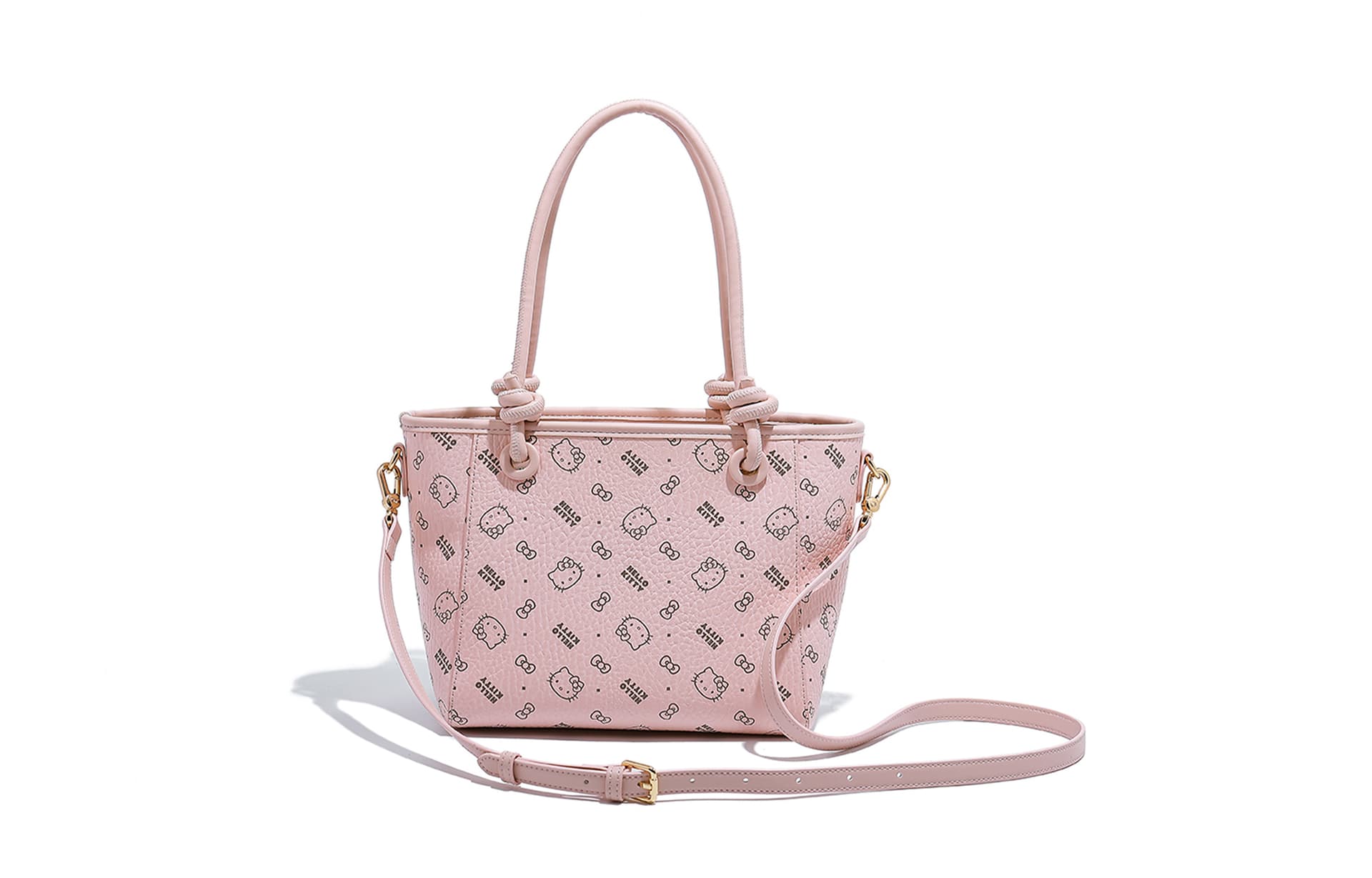 Sanrio Hello Kitty Pu Tote Bag, Shoulder Bag Medium Pink