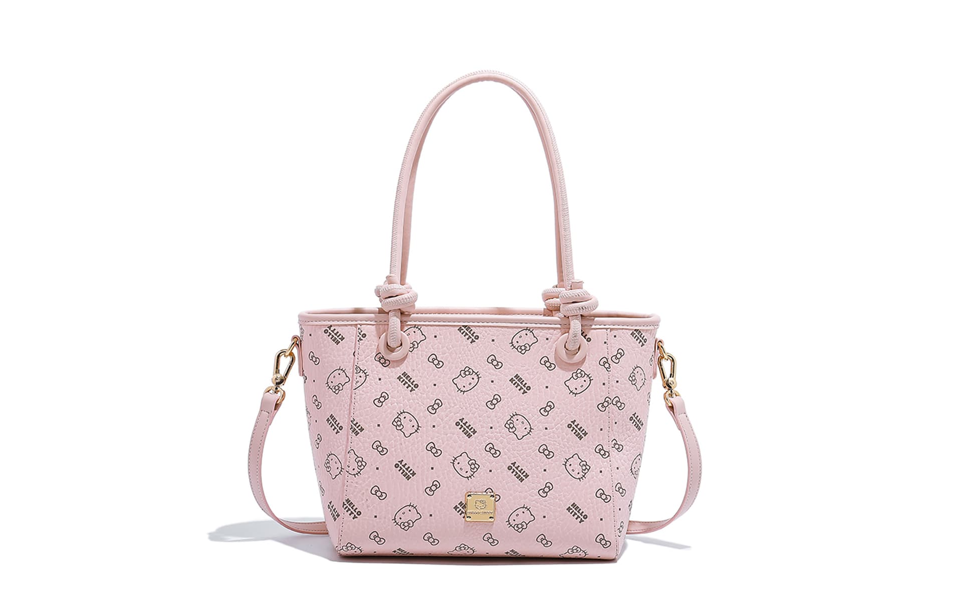 Sanrio Hello Kitty Pu Tote Bag, Shoulder Bag Medium Pink