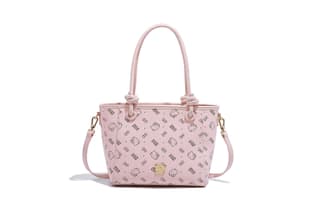 Sanrio Hello Kitty Pu Tote Bag, Shoulder Bag Medium Pink