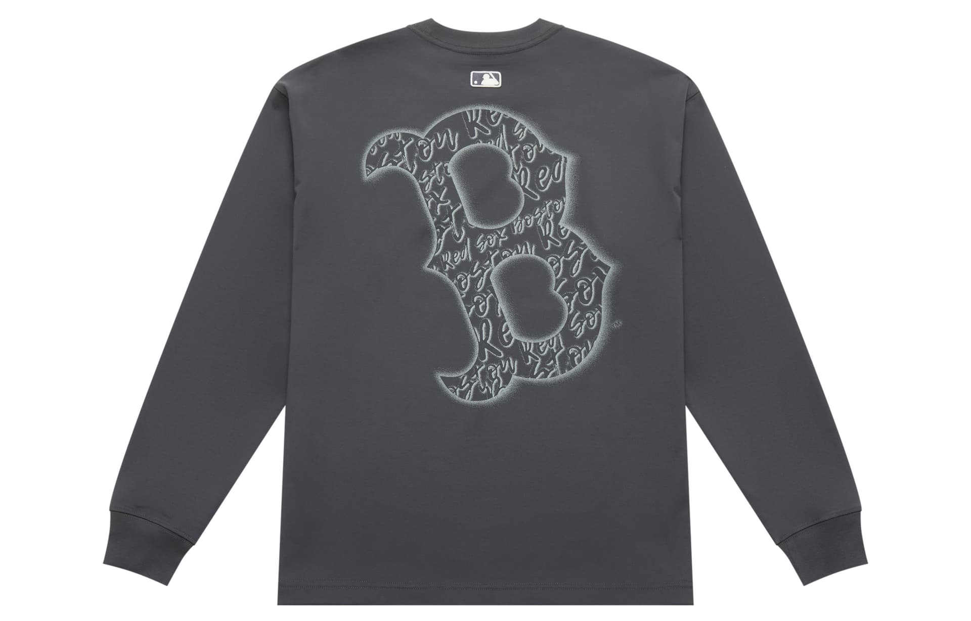 MLB Boston Red Sox Basic Collection 25FW Long Sleeved T Shirt Charcoal Gray
