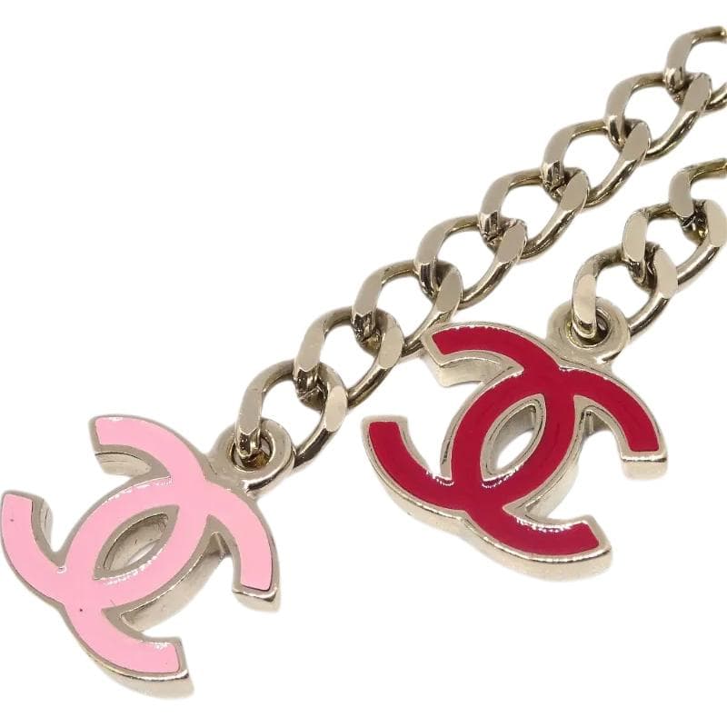 CHANEL Pre Owned 2005 Camellia Charm Chain Belt