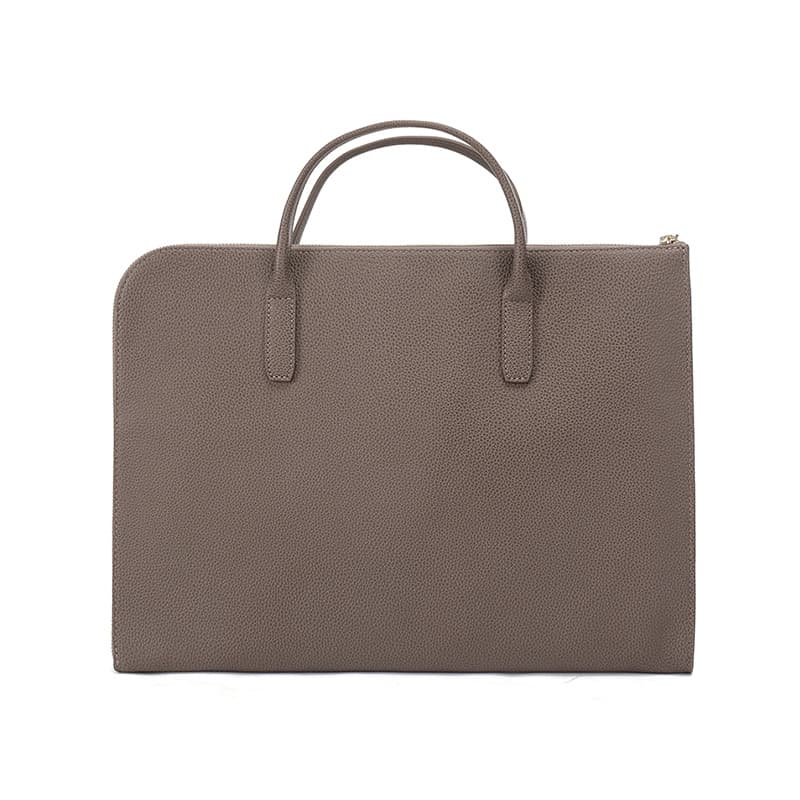 LONGCHAMP Cow Briefcase Taupe Gray
