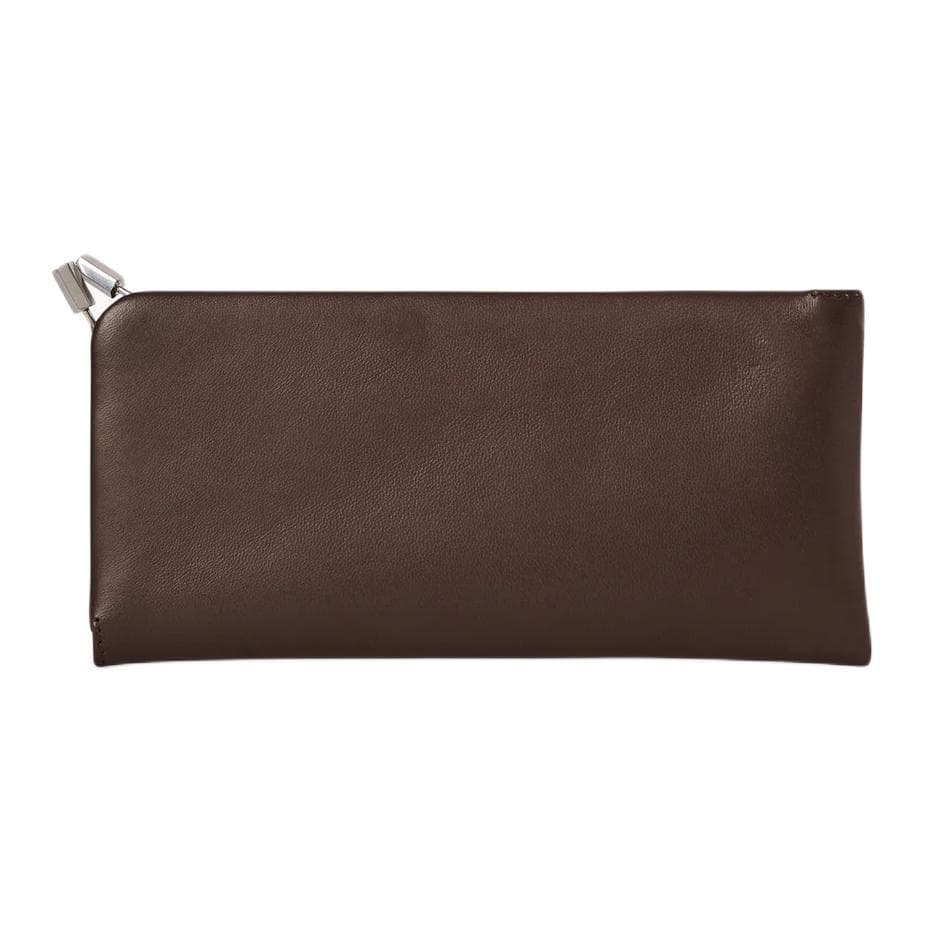 THE ROW Goatskin Sunglass Case Mixed Color Brown Basic Set (Bag+Dust Bag)