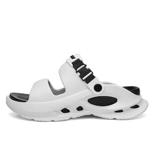 TFKY Slide Slippers White Black/Mint Green/Black Gray/Orange