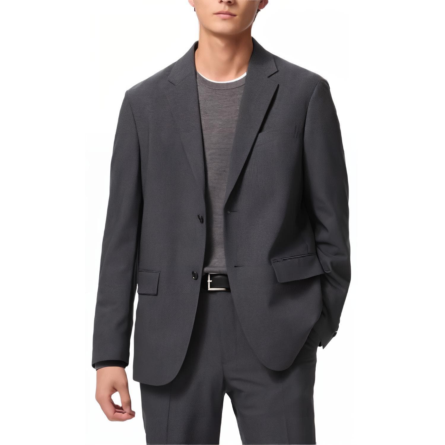 UNIQLO Business Suit Dark Gray Dark Gray