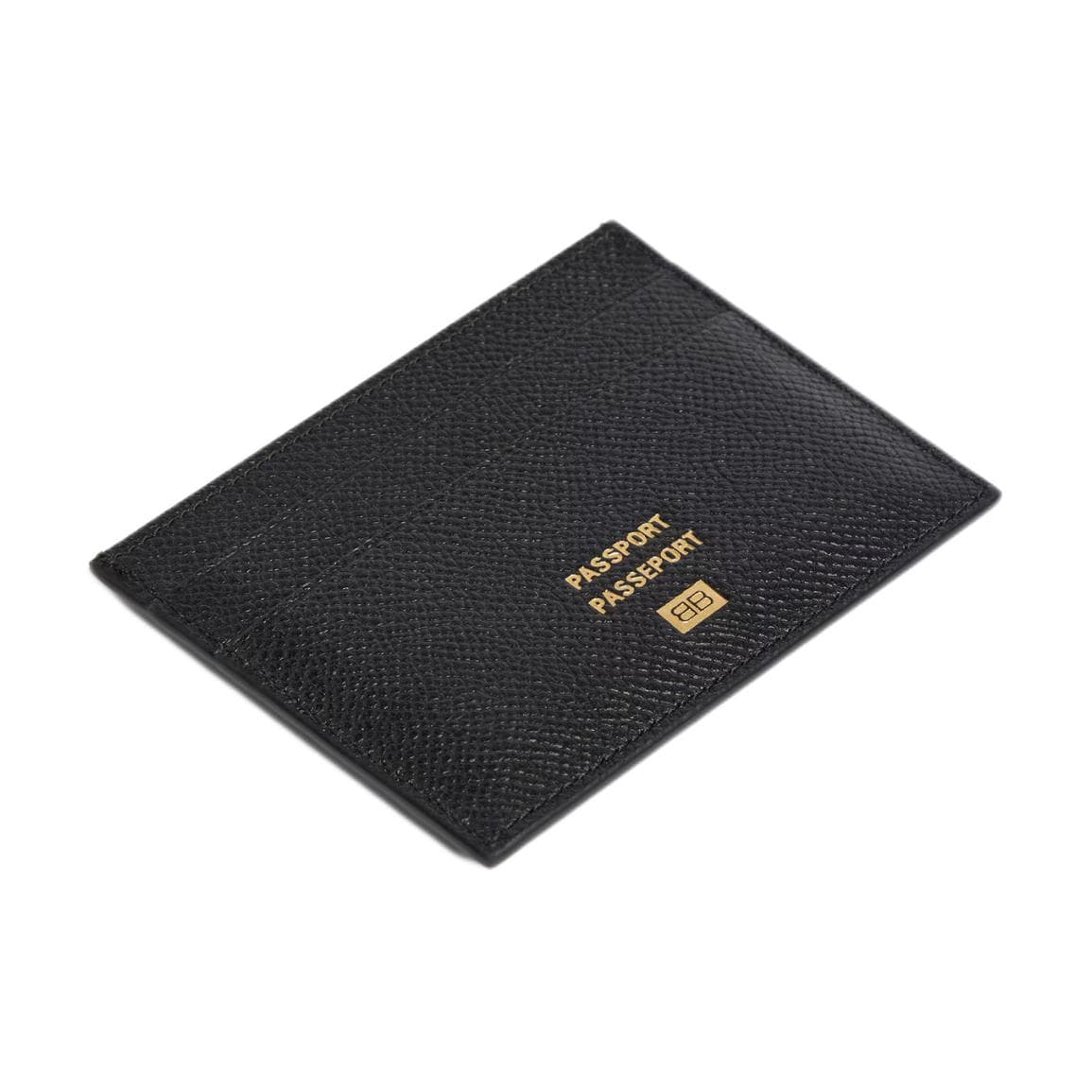 Balenciaga Calfskin Card Holder Black
