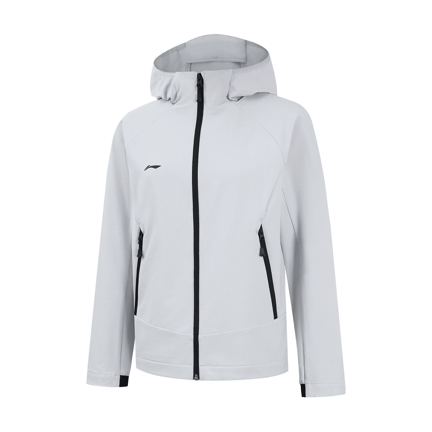 LiNing Trench Calm Gray Hooded (Nondetachable) Moderate Straight Fit